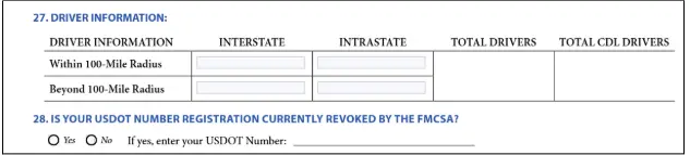 MCS-150 Form Fields 27-28